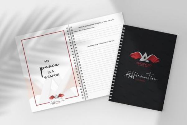 Spiral-bound Anointed Affirmation Journal Book