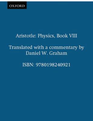 Physics: Book VIII 0198240929 Book Cover