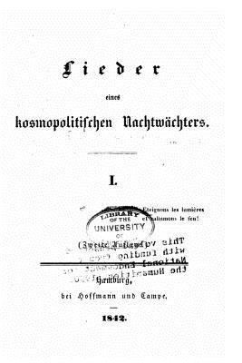 Lieder Eines Kosmopolitischen Nachtwächters [German] 1535109416 Book Cover