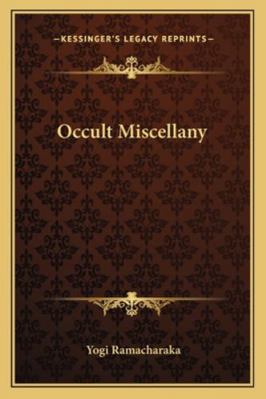 Occult Miscellany 1162860677 Book Cover