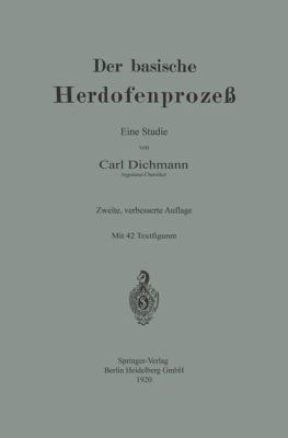 Der Basische Herdofenprozeß: Eine Studie [German] 3662387824 Book Cover