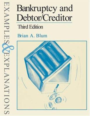 Bankruptcy and Debtor/Creditor 0735528098 Book Cover