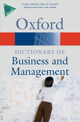 A Dictionary of Business and Management (Oxford... B0092J6FRW Book Cover