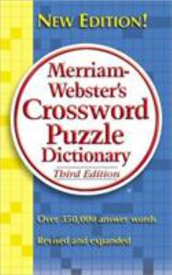 Merriam-Webster's Crossword Puzzle Dictionary 0877799288 Book Cover