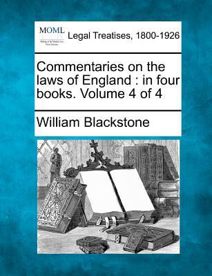 Commentaries on the laws of England: in four bo... 1241002088 Book Cover