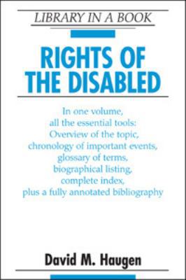 Rights of the Disabled 0816071284 Book Cover