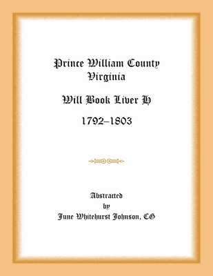 Prince William County, Virginia Will Book Liber... 1585495220 Book Cover