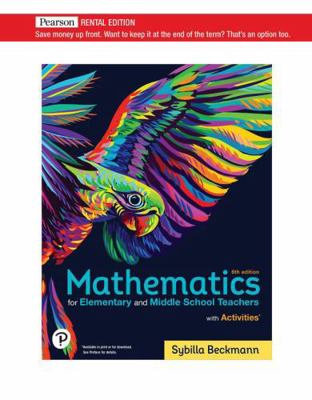 Mathematics for Elementary and Middle School Te... 0136922007 Book Cover