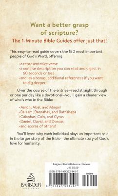 1-Minute Bible Guide: 180 Key People 1643521497 Book Cover