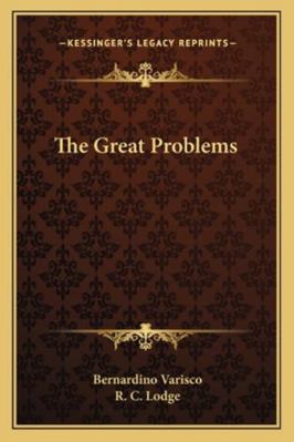 The Great Problems 1162947128 Book Cover