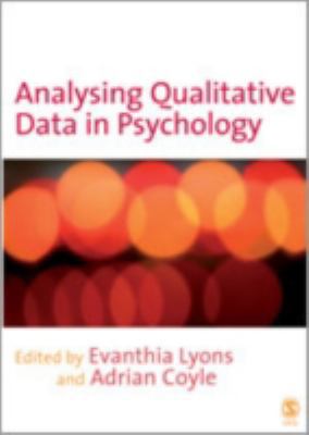 Analysing Qualitative Data in Psychology 1412907829 Book Cover