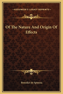 Of The Nature And Origin Of Effects 1169228100 Book Cover