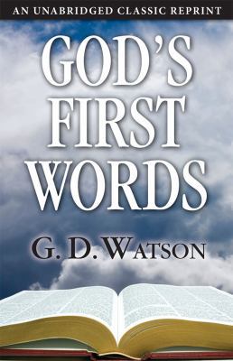 God's First Words 1937428141 Book Cover