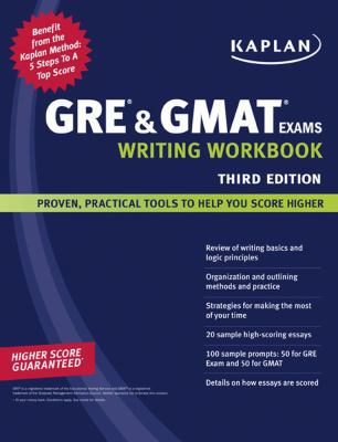 Kaplan GRE & GMAT Exams Writing Workbook 1419552171 Book Cover