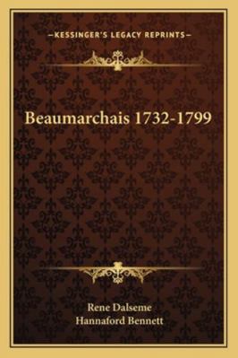 Beaumarchais 1732-1799 1163162647 Book Cover