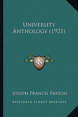 University Anthology (1921) 1164155857 Book Cover