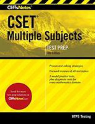 Cliffsnotes CSET Multiple Subjects: 4th Edition... 0544651081 Book Cover