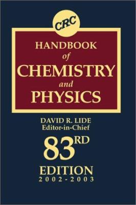 CRC Handbook of Chemistry and Physics, 83rd Edi... 0849304830 Book Cover