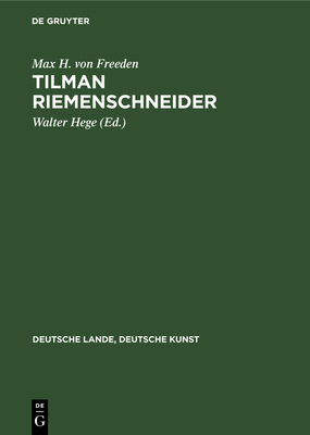 Tilman Riemenschneider [German] 3112307852 Book Cover