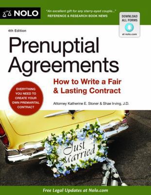 Prenuptial Agreements: How to Write a Fair and ... 1413316301 Book Cover