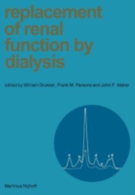 Replacement of Renal Function by Dialysis 9024722276 Book Cover