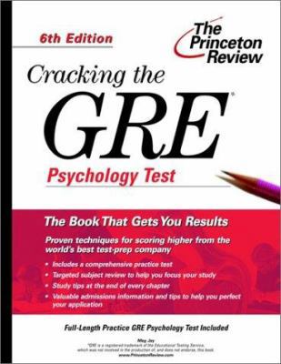 Cracking the GRE Psychology Test, 6th Edition (... 0375762698 Book Cover