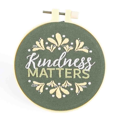 Embroidery Kit - Kindness Matters 10cm B0DKL3JYFT Book Cover