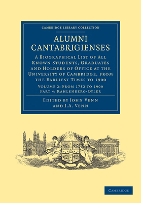 Alumni Cantabrigienses - Volume 2 1108036147 Book Cover