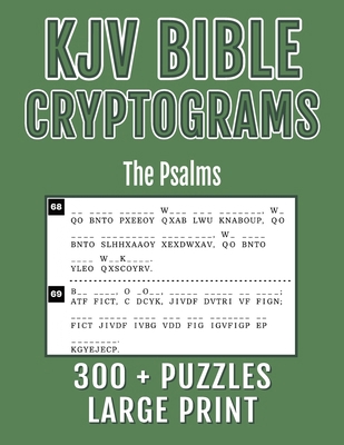 KJV Bible Cryptograms Large Print: The Psalms [Large Print] 1968358072 Book Cover