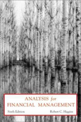 Analysis for Finance Management 0072315318 Book Cover