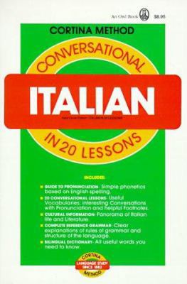 Conversational Italian: In 20 Lessons (Cortina ... 0805014993 Book Cover