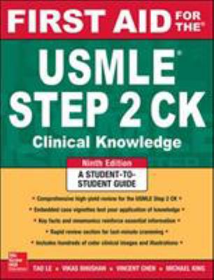 First Aid for the USMLE Step 2 Ck, Ninth Edition 0071844570 Book Cover