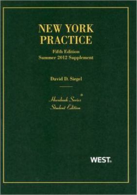 New York Practice 0314946616 Book Cover