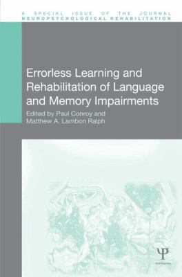 Errorless Learning and Rehabilitation of Langua... 1848727631 Book Cover