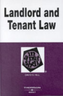 Landlord and Tenant Law in a Nutshell (Nutshell... 0314259988 Book Cover