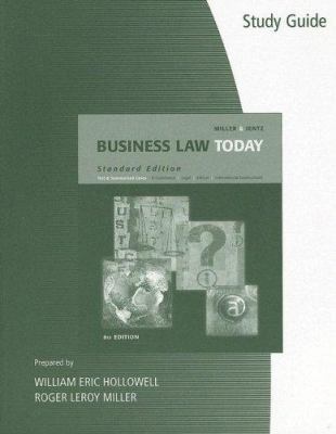 Study Guide to Accompany Business Law Today: St... 0324654596 Book Cover