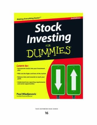 Stock Investing for Dummies (Large Print 16pt) [Large Print] 1442996285 Book Cover