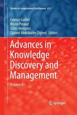 Advances in Knowledge Discovery and Management,... 3319373692 Book Cover