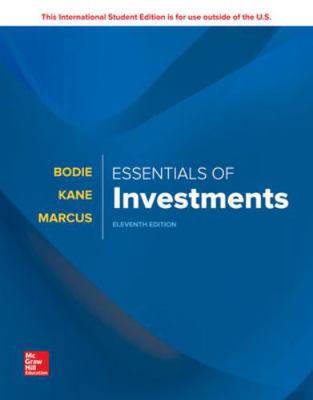 ISE Essentials of Investments 1260288390 Book Cover