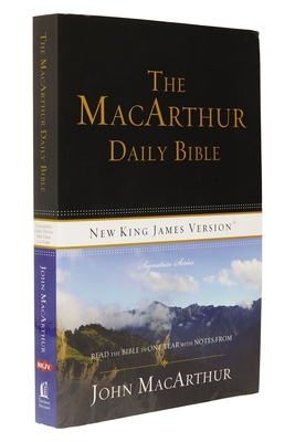 MacArthur Daily Bible-NKJV: Read Through the Bi... 0718003578 Book Cover