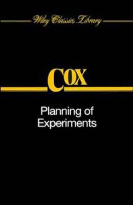 Planning of Experiments 0471574295 Book Cover