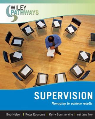 Wiley Pathways Supervision: Managing to Achieve... 0470111275 Book Cover