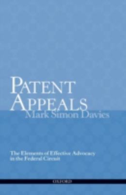 Patent Appeals: The Elements of Effective Advoc... 0195338340 Book Cover