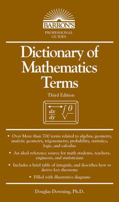 Dictionary of Mathematics Terms 0764141392 Book Cover