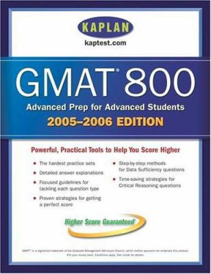 Kaplan GMAT 800, 2005-2006 0743265289 Book Cover