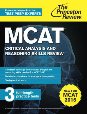 MCAT Critical Analysis and Reasoning Skills Rev... 0804125031 Book Cover