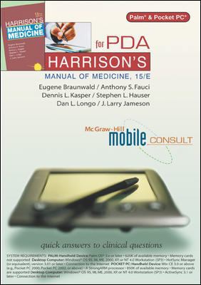 Harrison's Manual of Medicine, 15/E for PDA 0071431241 Book Cover