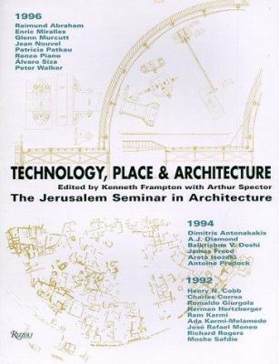 Technology Place & Architecture 0847820858 Book Cover