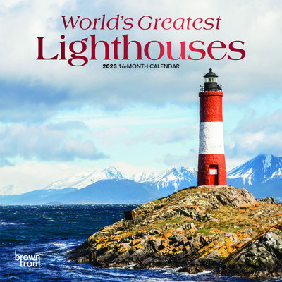 World's Greatest Lighthouses 2023 Mini 7x7 Foil 1975454030 Book Cover