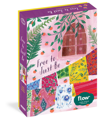 Paperback Free to Just Be 1,000-Piece Puzzle: (Flow) for Adults Families Picture Quote Mindfulness Game Gift Jigsaw 26 3/8" X 18 7/8" Book